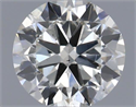 Natural Diamond 0.40 Carats, Round with Very Good Cut, H Color, SI1 Clarity and Certified by IGI