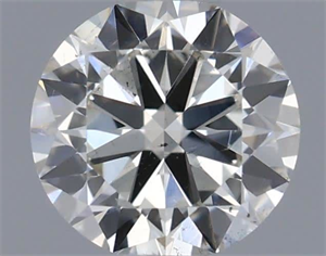 Picture of Natural Diamond 0.40 Carats, Round with Very Good Cut, H Color, SI1 Clarity and Certified by IGI