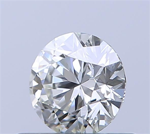 Picture of Natural Diamond 0.41 Carats, Round with Excellent Cut, H Color, VVS2 Clarity and Certified by IGI