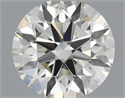 Natural Diamond 0.41 Carats, Round with Excellent Cut, J Color, VVS2 Clarity and Certified by IGI