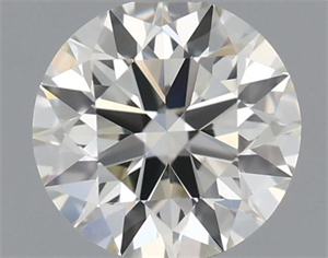 Picture of Natural Diamond 0.41 Carats, Round with Excellent Cut, J Color, VVS2 Clarity and Certified by IGI