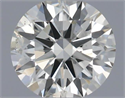 Natural Diamond 0.40 Carats, Round with Excellent Cut, J Color, SI1 Clarity and Certified by IGI