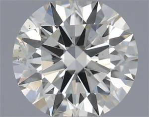 Picture of Natural Diamond 0.40 Carats, Round with Excellent Cut, J Color, SI1 Clarity and Certified by IGI