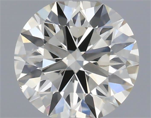 Picture of Natural Diamond 0.43 Carats, Round with Excellent Cut, J Color, SI1 Clarity and Certified by IGI