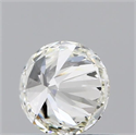 Natural Diamond 0.50 Carats, Round with Excellent Cut, I Color, VVS2 Clarity and Certified by IGI