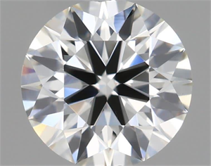 Picture of Natural Diamond 0.52 Carats, Round with Excellent Cut, H Color, VS1 Clarity and Certified by IGI