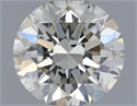 Natural Diamond 0.54 Carats, Round with Excellent Cut, I Color, SI1 Clarity and Certified by IGI