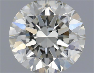 Picture of Natural Diamond 0.54 Carats, Round with Excellent Cut, I Color, SI1 Clarity and Certified by IGI