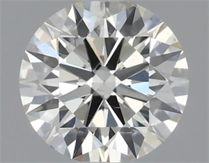 Picture of Natural Diamond 0.55 Carats, Round with Excellent Cut, J Color, SI1 Clarity and Certified by IGI