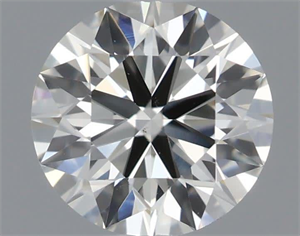 Picture of Natural Diamond 0.50 Carats, Round with Excellent Cut, I Color, VS1 Clarity and Certified by IGI