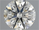 Natural Diamond 0.52 Carats, Round with Excellent Cut, I Color, VS1 Clarity and Certified by IGI