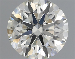 Picture of Natural Diamond 0.52 Carats, Round with Excellent Cut, I Color, VS1 Clarity and Certified by IGI