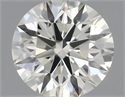 Natural Diamond 0.41 Carats, Round with Excellent Cut, K Color, VVS2 Clarity and Certified by IGI