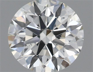 Picture of Natural Diamond 0.51 Carats, Round with Excellent Cut, I Color, VS2 Clarity and Certified by IGI