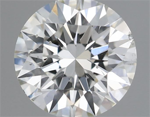 Picture of Natural Diamond 0.40 Carats, Round with Excellent Cut, H Color, SI1 Clarity and Certified by IGI