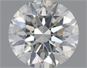 Natural Diamond 0.51 Carats, Round with Excellent Cut, I Color, SI1 Clarity and Certified by IGI