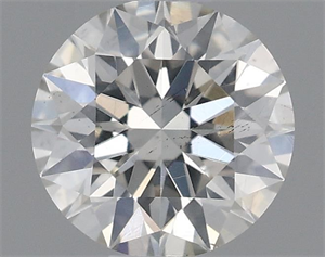 Picture of Natural Diamond 0.51 Carats, Round with Excellent Cut, I Color, SI1 Clarity and Certified by IGI