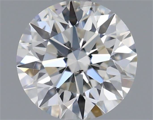 Picture of Natural Diamond 0.44 Carats, Round with Excellent Cut, J Color, SI1 Clarity and Certified by GIA