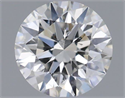 Natural Diamond 0.46 Carats, Round with Excellent Cut, H Color, SI2 Clarity and Certified by GIA