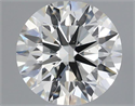 Natural Diamond 0.40 Carats, Round with Excellent Cut, H Color, SI1 Clarity and Certified by IGI