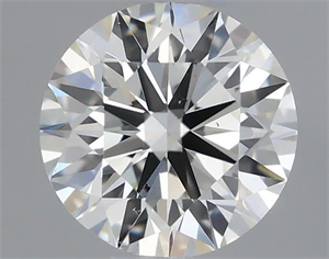 Picture of Natural Diamond 0.40 Carats, Round with Excellent Cut, H Color, SI1 Clarity and Certified by IGI