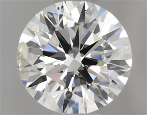 Picture of Natural Diamond 0.50 Carats, Round with Excellent Cut, H Color, SI2 Clarity and Certified by IGI