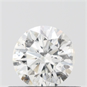 Natural Diamond 0.50 Carats, Round with Excellent Cut, H Color, I1 Clarity and Certified by GIA