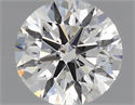 Natural Diamond 0.45 Carats, Round with Excellent Cut, J Color, SI1 Clarity and Certified by GIA