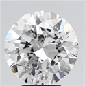 Natural Diamond 5.02 Carats, Round with Very Good Cut, D Color, I1 Clarity and Certified by GIA