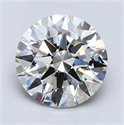 Natural Diamond 2.01 Carats, Round with Excellent Cut, I Color, VS2 Clarity and Certified by GIA