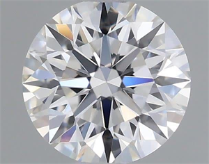 Picture of Natural Diamond 0.43 Carats, Round with Excellent Cut, E Color, VS1 Clarity and Certified by GIA