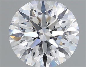 Picture of Natural Diamond 0.40 Carats, Round with Excellent Cut, D Color, SI1 Clarity and Certified by GIA