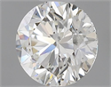 Natural Diamond 0.51 Carats, Round with Excellent Cut, J Color, SI1 Clarity and Certified by GIA