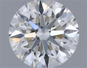 Picture of Natural Diamond 0.40 Carats, Round with Excellent Cut, H Color, VS2 Clarity and Certified by GIA