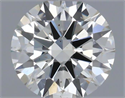 Natural Diamond 0.42 Carats, Round with Excellent Cut, I Color, VS2 Clarity and Certified by IGI