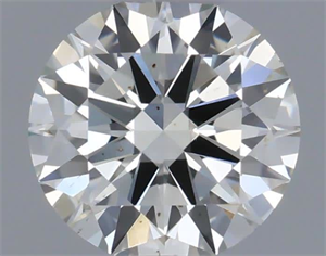 Picture of Natural Diamond 0.42 Carats, Round with Excellent Cut, I Color, VS2 Clarity and Certified by IGI