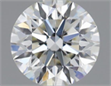 Natural Diamond 0.44 Carats, Round with Excellent Cut, I Color, VS2 Clarity and Certified by IGI