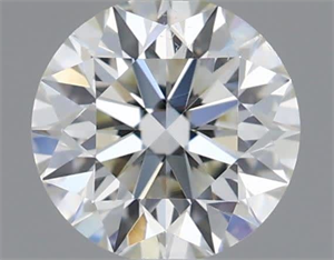 Picture of Natural Diamond 0.44 Carats, Round with Excellent Cut, I Color, VS2 Clarity and Certified by IGI