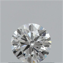 Natural Diamond 0.40 Carats, Round with Very Good Cut, H Color, SI1 Clarity and Certified by GIA