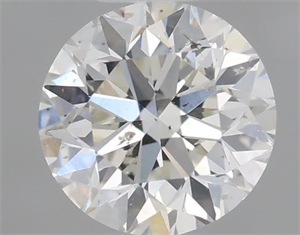 Picture of Natural Diamond 0.61 Carats, Round with Very Good Cut, J Color, SI2 Clarity and Certified by GIA