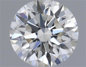 Picture of Natural Diamond 0.41 Carats, Round with Excellent Cut, I Color, VVS1 Clarity and Certified by GIA