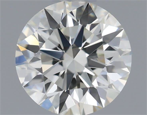 Picture of Natural Diamond 0.54 Carats, Round with Excellent Cut, K Color, VVS1 Clarity and Certified by GIA