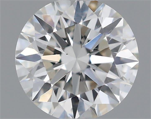 Picture of Natural Diamond 0.42 Carats, Round with Excellent Cut, I Color, VS2 Clarity and Certified by GIA