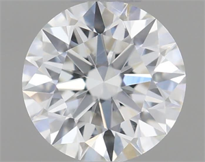 Picture of Natural Diamond 0.42 Carats, Round with Excellent Cut, I Color, VVS2 Clarity and Certified by GIA