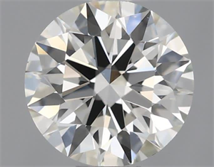 Picture of Natural Diamond 0.52 Carats, Round with Excellent Cut, H Color, VS1 Clarity and Certified by IGI