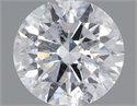 Natural Diamond 0.55 Carats, Round with Excellent Cut, F Color, I1 Clarity and Certified by IGI