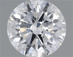 Picture of Natural Diamond 0.55 Carats, Round with Excellent Cut, F Color, I1 Clarity and Certified by IGI