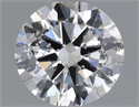 Natural Diamond 0.51 Carats, Round with Excellent Cut, G Color, I1 Clarity and Certified by IGI