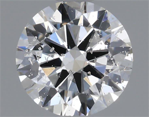 Picture of Natural Diamond 0.51 Carats, Round with Excellent Cut, G Color, I1 Clarity and Certified by IGI