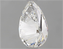 Natural Diamond 0.72 Carats, Pear with  Cut, F Color, SI1 Clarity and Certified by GIA